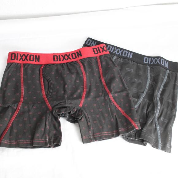Dixxon Flannel Co. 2 Pack Men's Boxer Briefs Size M NWT Red Black Grey Gray - Picture 1 of 5